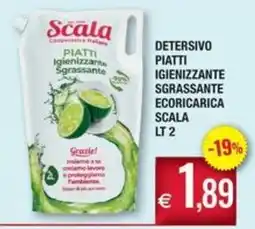 Palmarket Detersivo piatti igienizzante sgrassante ecoricarica Scala offerta