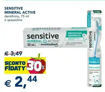 Esselunga Sensitive mineral active dentifricio offerta