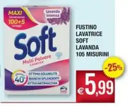 Palmarket Fustino lavatrice soft lavanda offerta