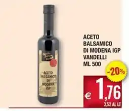 Palmarket Aceto balsamico di Modena IGP Vandelli offerta