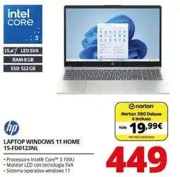 Comet Hp Laptop Windows 11 Home offerta