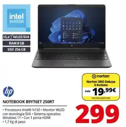Comet HP NOTEBOOK B9YT6ET 250RT offerta