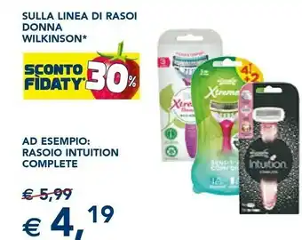 Sulla linea di rasoi donna intuition complete