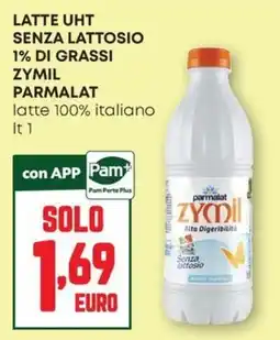 Pam Latte UHT senza lattosio Zymil Parmalat offerta