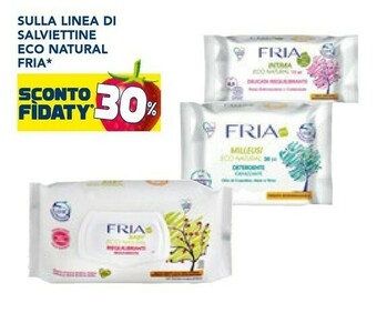 Esselunga Fria sulla linea di salviettine eco natural offerta