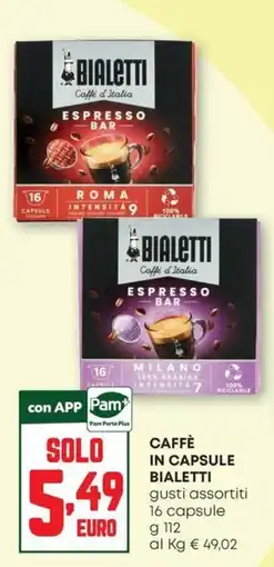 Pam Caffè in capsule Bialetti offerta
