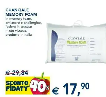 Esselunga Guanciale memory foam offerta