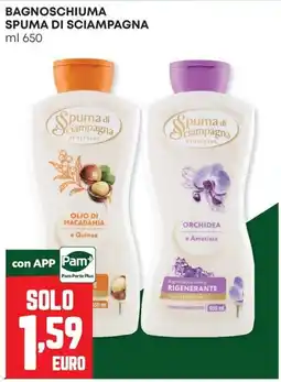 Panorama Spuma di Sciampagna Bagnoschiuma offerta