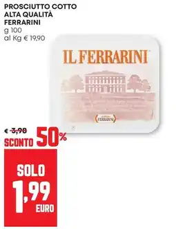 Pam Prosciutto cotto alta qualità Ferrarini offerta