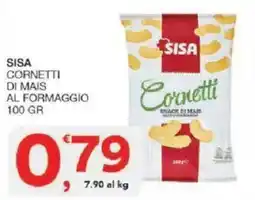 Sisa Sisa cornetti di mais al formaggio offerta