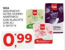 Sisa Sisa assorbenti ultra giorno anatomici con ali offerta