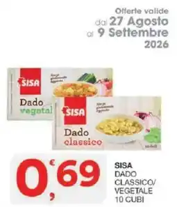 Sisa SISA Dado classico offerta