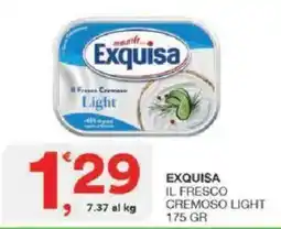 Sisa Exquisa il fresco cremoso light offerta