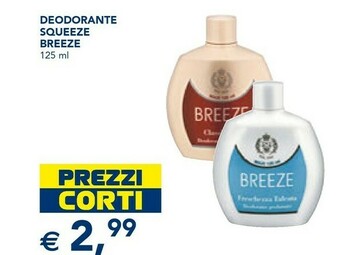 Esselunga Breeze deodorante squeeze offerta