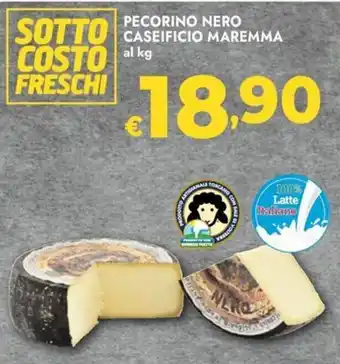 Bennet Pecorino Nero Caseificio Maremma offerta