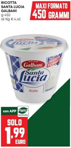 Panorama Ricotta Santa Lucia Galbani offerta