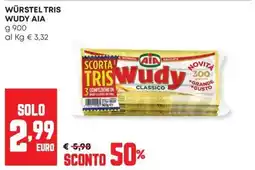Panorama Würstel Tris Wudy Aia offerta
