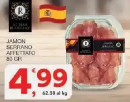 Sisa Jamon Serrano affettato offerta