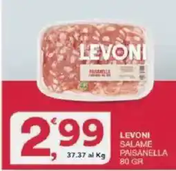 Sisa Levoni salame paisanella offerta