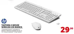 Comet hp Tastiera e mouse wireless 230 bianca offerta