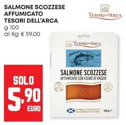 Panorama Salmone scozzese affumicato con legno di faggio offerta