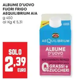 Panorama Album d'uovo pastorizzato Aequilibrium AIA offerta