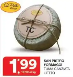 Sisa San Pietro Formaggi Tuma Canziata offerta