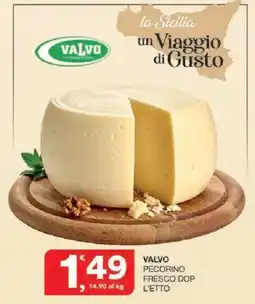 Sisa Valvo Pecorino Fresco DOP L'Etto offerta