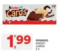 Sisa Ferrero Kinder Cards offerta