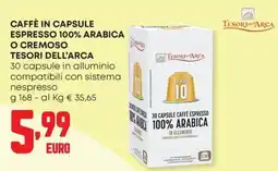 Panorama Caffè in capsule Tesori dell'Arca offerta
