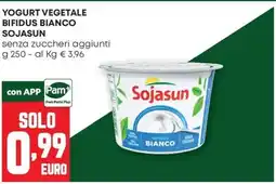 Pam Yogurt vegetale bifidus bianco Sojasun offerta