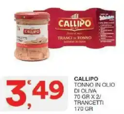 Sisa Callipo tonno in olio di oliva trancetti offerta