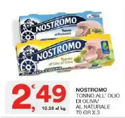 Sisa Nostromo tonno all'olio di oliva al naturale offerta