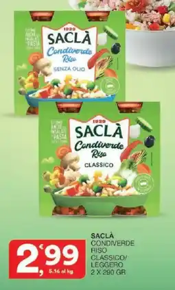 Sisa Saclà condiverde riso classico offerta