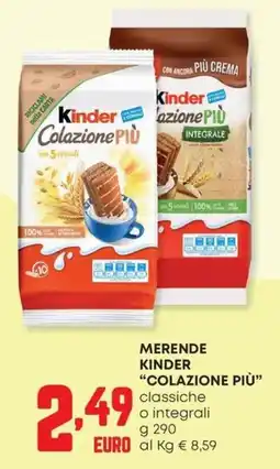 Panorama Kinder Colazione Più offerta