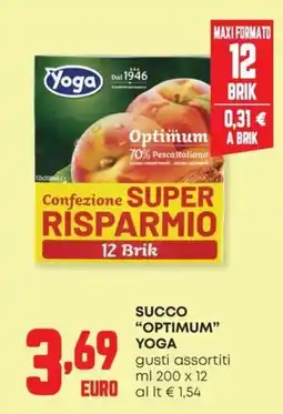 Panorama Succo Optimum Yoga offerta