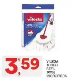Sisa Vileda Turbo Refil 100% Microfibra offerta
