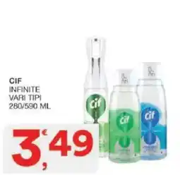 Sisa Cif infinite vari tipi offerta
