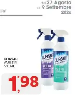 Sisa Quasar vetri offerta