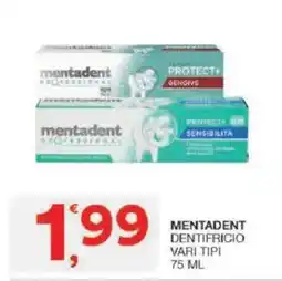 Sisa Mentadent dentifricio offerta
