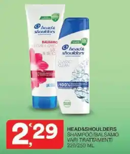 Sisa Head&Shoulders Shampoo/Balsamo offerta