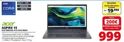 Comet Acer Aspire 15 Notebook A15-51M-96K9 offerta