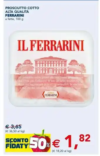 Esselunga Prosciutto cotto di alta qualità 100 g(ml) offerta