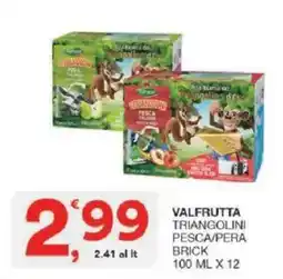 Sisa Valfrutta triangolini pesca/pera offerta