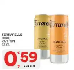 Sisa Ferrarelle bibite vari tipi offerta