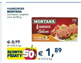 Esselunga 4 hamburger con bacon 400 g(ml) offerta