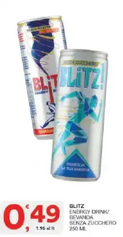 Sisa Blitz energy drink senza zucchero offerta