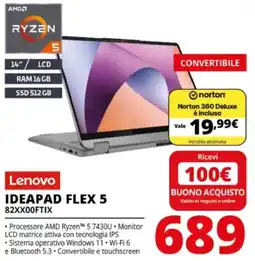 Comet Lenovo IDEAPAD FLEX 5 offerta