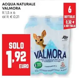 Pam Acqua naturale Valmora offerta