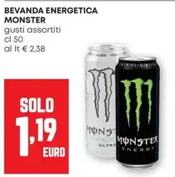 Pam Beveranda energetica Monster offerta